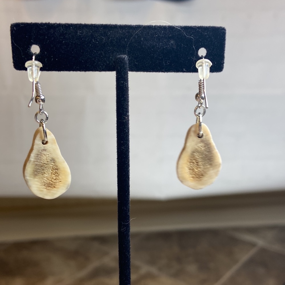 Artisan Bone Earrings - Picture 6 of 6